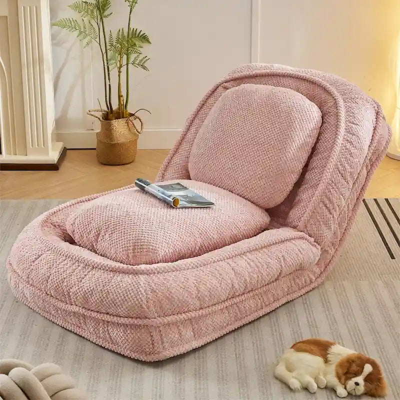 Divano poltrona relax, 5 posizioni regolabili, per sedersi, dormire e ripiegarsi, ideale per camera da letto e soggiorno