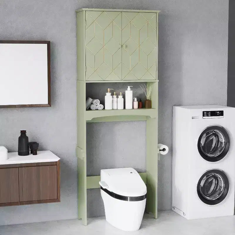 Mobile salvaspazio sopra il WC per il bagno