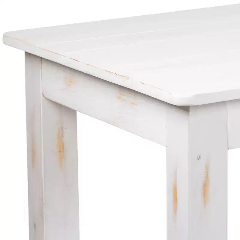 Mesa de jantar retangular Flash Furniture, 46 x 30, em pinho maciço
