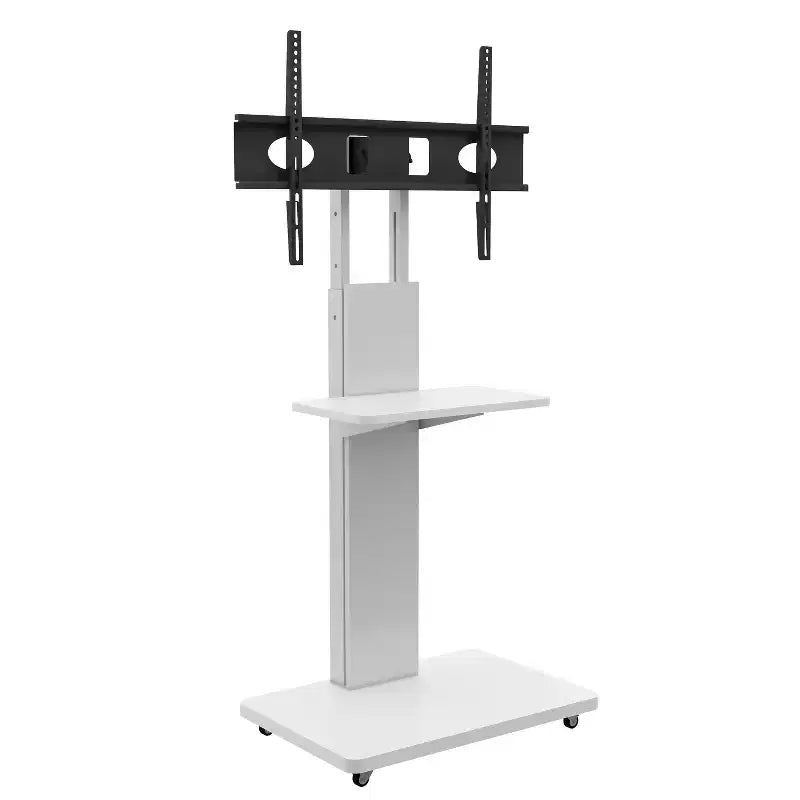 Meuble TV pour téléviseurs de 32 à 75 pouces, chariot TV mobile à hauteur réglable avec tiroir et roulettes pour le salon, la chambre et le bureau - ModernLuxe