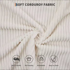 Canapé-lit convertible 4-en-1, matelas de sol pliant en velours côtelé sans cadre de 79 pouces avec oreiller, causeuse sans assemblage pour petit appartement
