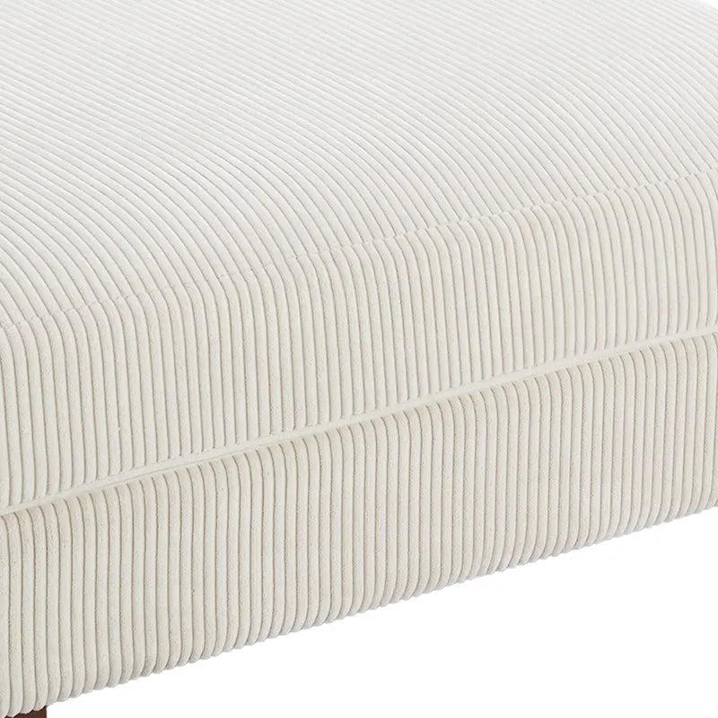 Pouf moderno oversize in tessuto a coste