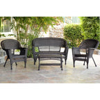 Wicker Patio 4-piece Conversation Set