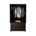 2-Door Solid Wood Armoire - 41x72x22