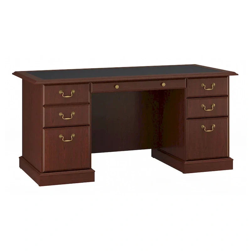 Scrivania direzionale Bush Furniture Saratoga con cassetti e vano portaoggetti