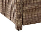 Bradenton 4-delige loungeset van wicker voor buiten - Crosley