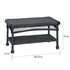 Wicker Patio 4-piece Conversation Set