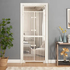 unipaws Extra Tall Cat Pet Gate 74 Inch High with Doors Locks