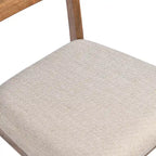 Set di 4 sedie da pranzo in legno con schienale a doghe