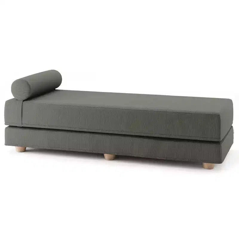 Lit de repos/lit d’appoint escamotable grand format – microvelours