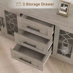 Meubles TV avec tiroirs de rangement, meuble de divertissement TV, console TV pour le salon ou la chambre, armoire de rangement