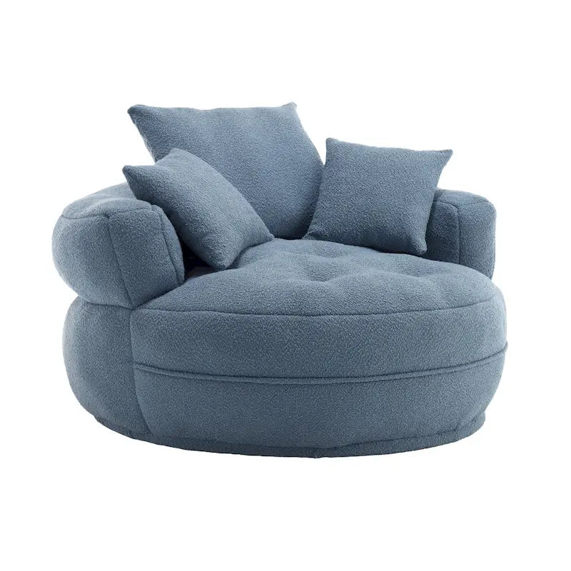 Poltrona rotonda relax ?C bianco/blu/grigio/giallo/arancione/rosso rosa/blu navy/verde, posto singolo e doppio
