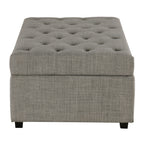 Canapé-lit pliant, pouf de 49,6 pouces avec canapé-lit pliant, pouf convertible faisant office de lit avec matelas à mémoire de forme et design capitonné