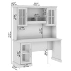 Bureau d’ordinateur Westbrook de 60 pouces avec caisson de rangement, par Bush Furniture
