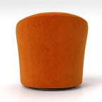 Lot de 2 fauteuils tonneau modernes SEYNAR en velours rembourré, pivotants à 360 degrés, avec dossier capitonné à boutons