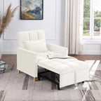 Poltrona letto trasformabile Aukfa, poltrona singola con cuscino