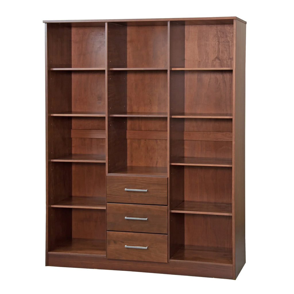 Armadio guardaroba a 3 ante Cosmo Palace Imports in legno massello al 100%, con ante in legno massello o a specchio