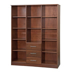 Armadio guardaroba a 3 ante Cosmo Palace Imports in legno massello al 100%, con ante in legno massello o a specchio