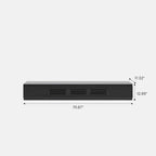 Meuble TV minimaliste avec tiroirs, console multimédia en bois massif avec placards, porte basculante, placage noyer, entièrement assemblée