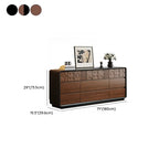 Commode en bois inspirée de l’Art déco avec motifs géométriques sculptés
