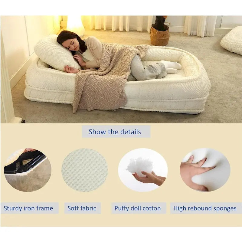 Divano poltrona relax, 5 posizioni regolabili, per sedersi, dormire e ripiegarsi, ideale per camera da letto e soggiorno