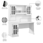 Bureau d’ordinateur Westbrook de 60 pouces avec caisson de rangement, par Bush Furniture