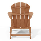 Polytrends Laguna Fade Resistant All Weather Outdoor Patio Folding Adirondack Chair
