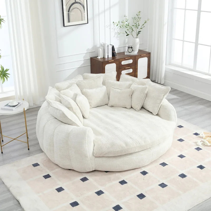 Comodo divano letto matrimoniale a panetto, divano letto oversize con braccioli