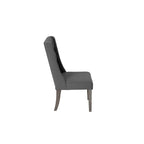 Set da pranzo rustico grigio allungabile Best Quality Furniture da 9 pezzi