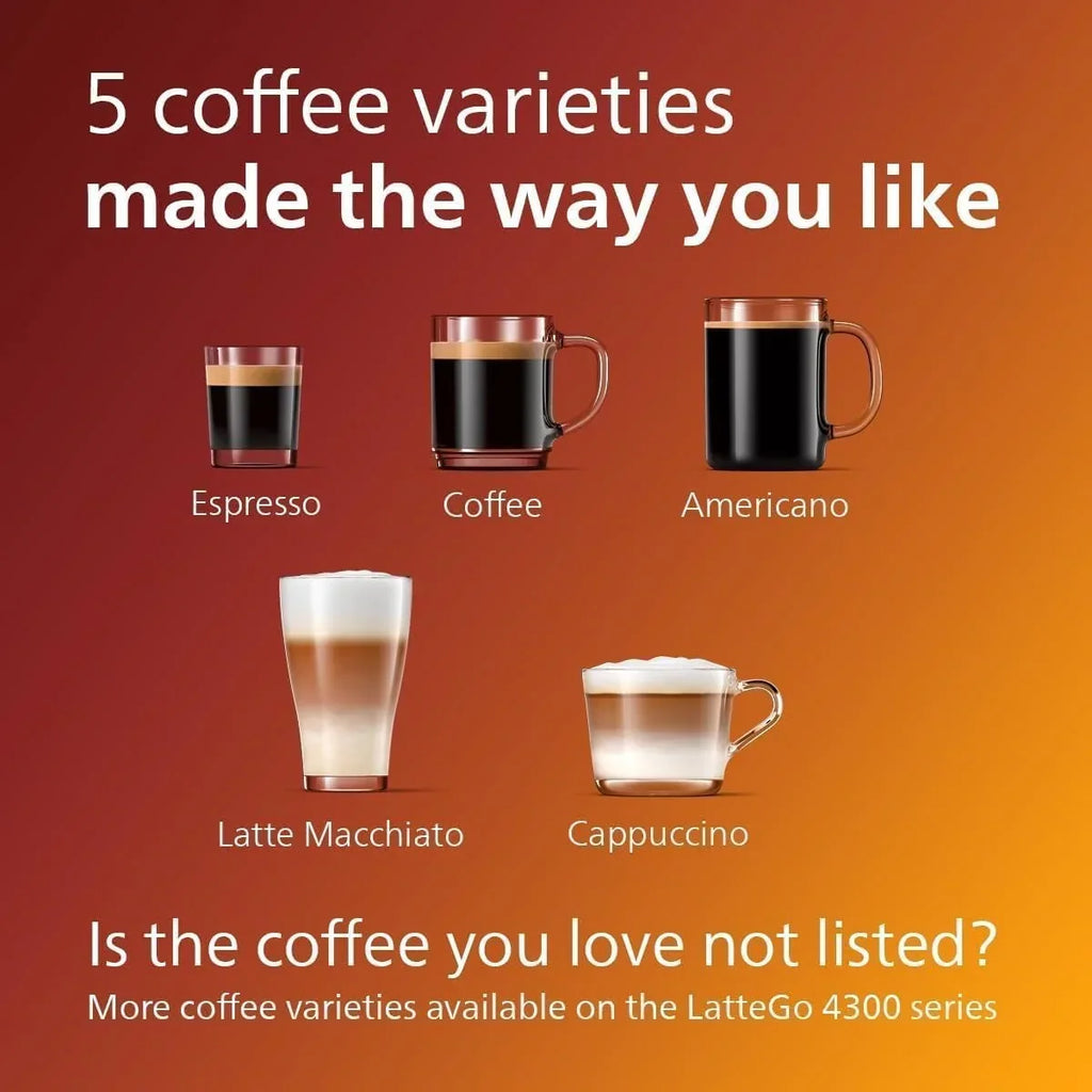 Macchina da caffè espresso premium, 12 caffè caldi/freddi, sistema LatteGo, macinacaffè in ceramica, nero cromato