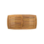 Ensemble de salle à manger de patio extérieur extensible de 7 pièces avec chaises empilables et table en bois d’acacia