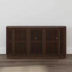 Credenza Plank+Beam Contour in legno massello con 3 ante, mobile TV da 59 pollici per il soggiorno