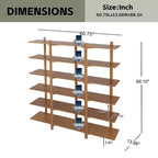 Christopher Knight Home Elliot Modern Wood 6-Tier Open Display Storage Shelf Bookcase