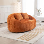GDFStudio - Divano relax Laurel in ciniglia a 2 posti con schiuma ad alta densità e comfort extra-large