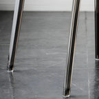 Amber Acrylic Armless Low Back Dining Chair