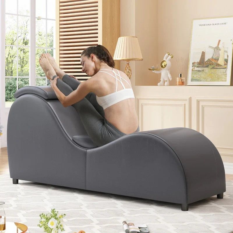 Chaise de yoga d’intérieur Mixoy, chaise longue de yoga incurvée pour s’étirer, faire de l’exercice et se détendre