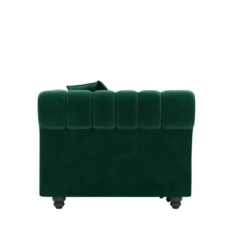 Canapé-lit escamotable et convertible Whisen en velours, format très grand lit, 3-en-1, avec ottoman amovible et design capitonné