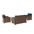 Bradenton 4-delige loungeset van wicker voor buiten - Crosley