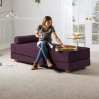Lit de repos/lit d’appoint escamotable grand format – microvelours