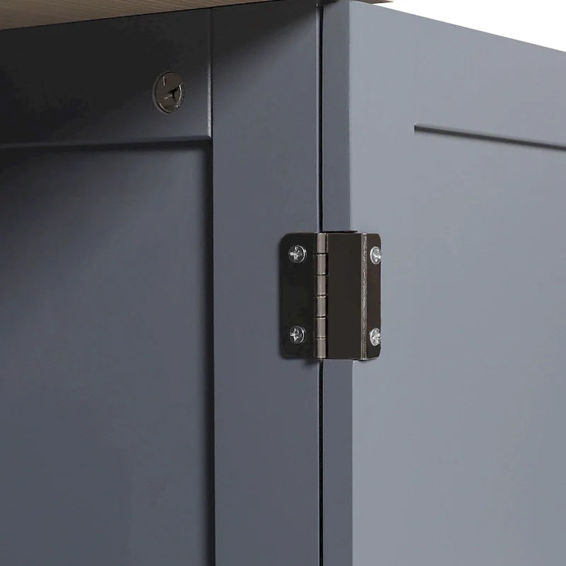 Meuble de rangement bas pour salle de bains VEIKOUS avec 4 tiroirs