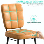 Chaises de salle à manger modernes, lot de 2/4/6/8, chaises de cuisine rembourrées avec coussin épais pour salle à manger
