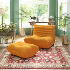 Canapé de sol moelleux, fauteuil poire relax pour salon