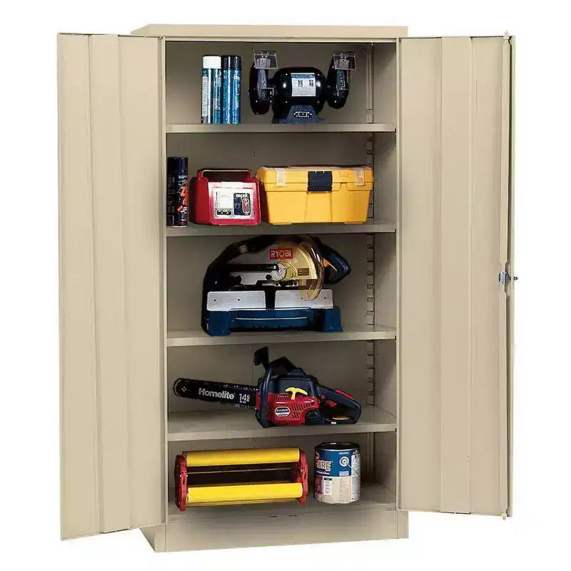 Mobile contenitore autoportante in acciaio Edsal, 36" L x 18" P x 72" H, beige