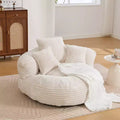 Sitzsack-Sofa für Erwachsene und Kinder, übergroßer Cord-Sitzsack mit 3 Kissen und Armlehne für Wohnzimmer oder Schlafzimmer