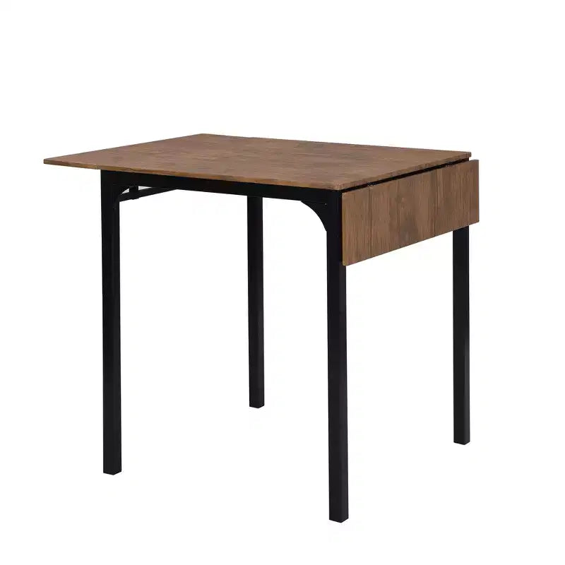 Ensemble Whisen de table à manger de ferme de 5 pièces avec rallonge rabattable, hauteur comptoir, et chaises de salle à manger