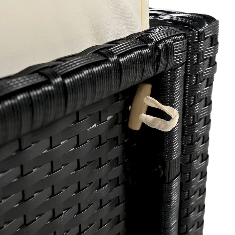 Ensemble de canapé d’angle d’extérieur en rotin, cadre quadrilatéral pour spa