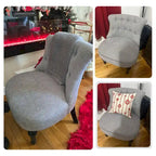 Living Room Armless Accent Comfy Chair