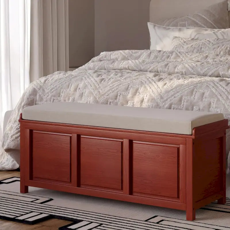 John Louis Home Solid Wood Open Top Storage Bench