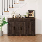 Celebalcony Buffet Cabinet with Storage,53.4 Large Kitchen Storage Cabinet with 3 Drawers & 4 Doors, Adjustable Shelf for Kitchen,Living Room