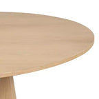 Ensemble de table à manger moderne pour 6 personnes, table ronde à piètement central, fauteuils tonneau pivotants à roulettes, chenille texturée - Panipeachy